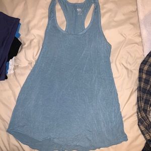 light blue casual razor back tank ✨✨